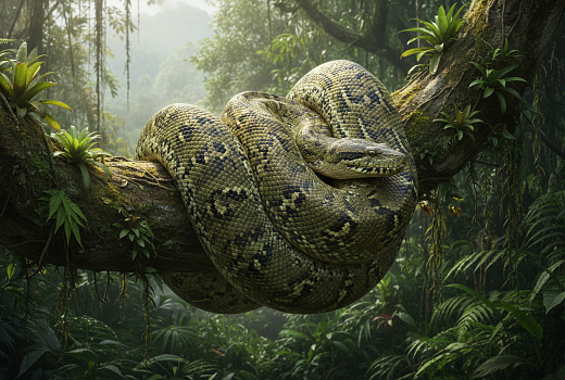 Гигантские анаконды выросли 12 млн лет назад и пережили все климатические изменения