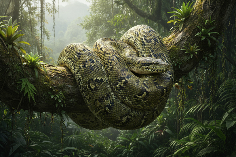 Гигантские анаконды выросли 12 млн лет назад и пережили все климатические изменения