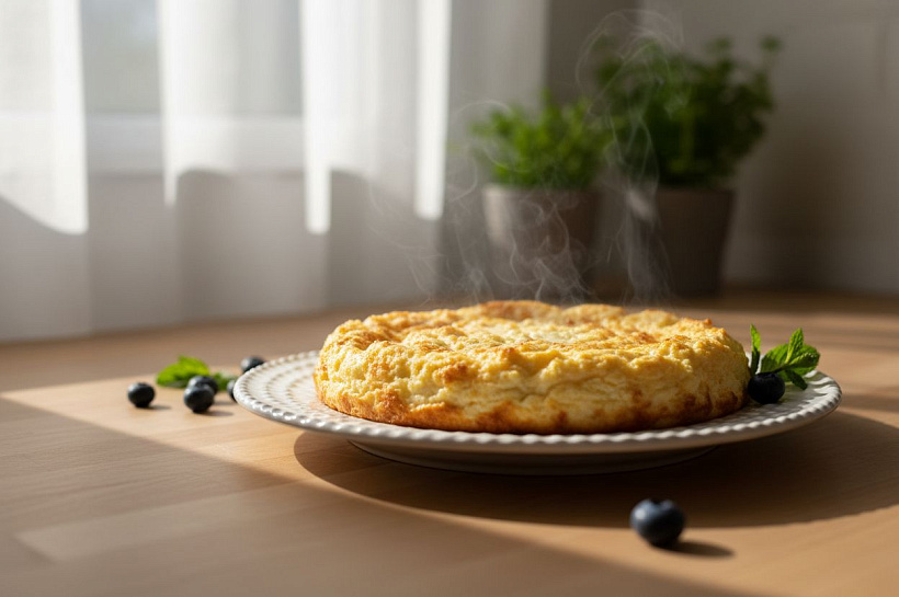 Нежная творожная запеканка: идеальный завтрак за копейки