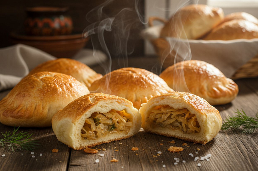 Пышные пирожки с капустой, секрет нежного теста, которое тает во рту