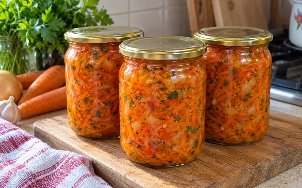 Морковный салат на зиму, который не залеживается: к картошке, гречке и макаронам