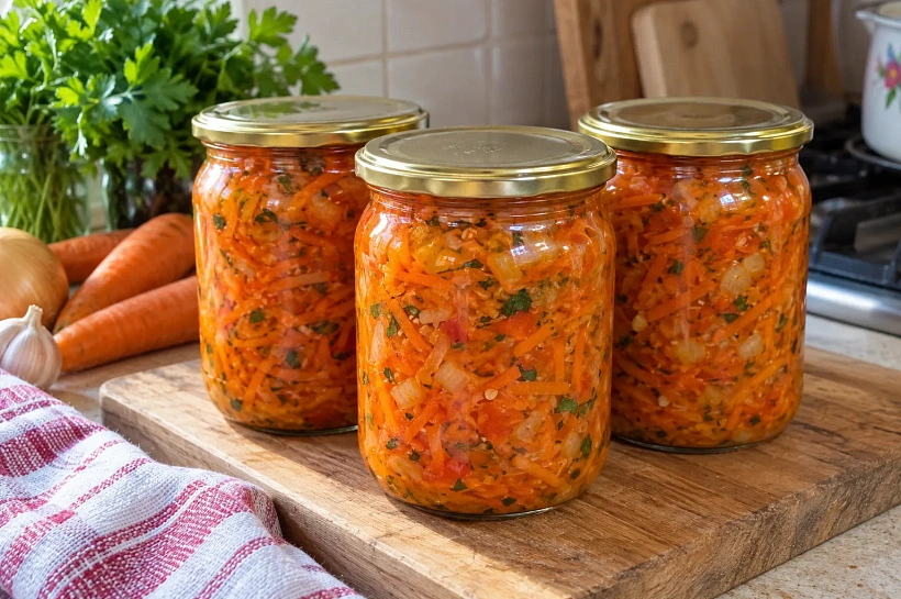 Морковный салат на зиму, который не залеживается: к картошке, гречке и макаронам
