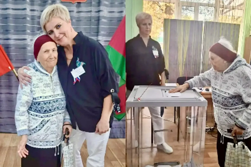 101-летняя жительница Кубани сама пришла на избирательный участок и проголосовала