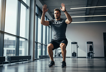 Берпи сжигает 100 калорий за 10 минут, ускоряет метаболизм и повышает выносливость