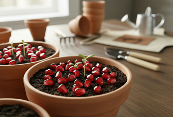 Как вырастить гранат из косточки дома: от семени до плодоносящего дерева