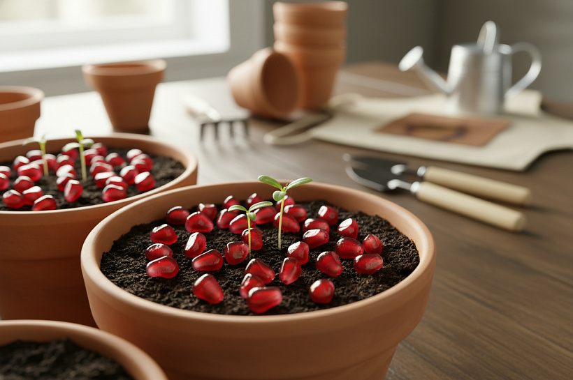 Как вырастить гранат из косточки дома: от семени до плодоносящего дерева