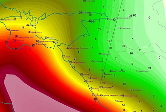 Сочи побил рекорд осадков: 91 мм дождя за сутки в Краснодарском крае