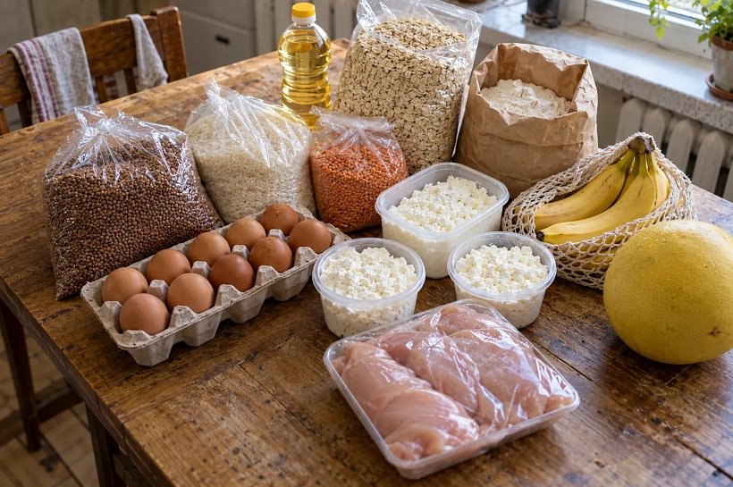 Как собрать бюджетный рацион на две недели: крупы, яйца, курица и творог
