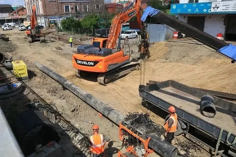 «Росводоканал Краснодар» реконструирует свыше 10 км водопроводных и канализационных сетей