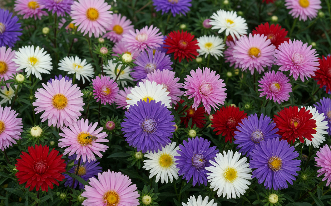 Однолетние астры: простое выращивание для яркого цветника с сотнями цветков