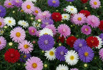 Однолетние астры: простое выращивание для яркого цветника с сотнями цветков