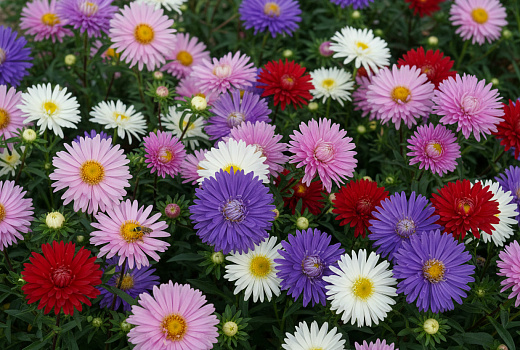 Однолетние астры: простое выращивание для яркого цветника с сотнями цветков