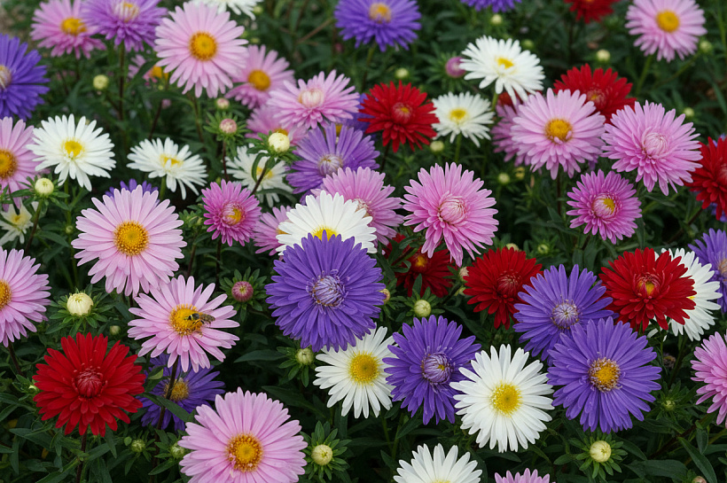 Однолетние астры: простое выращивание для яркого цветника с сотнями цветков
