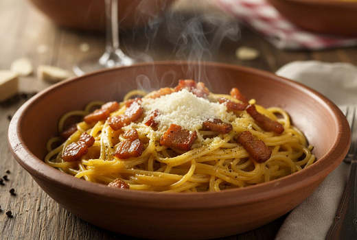 Карбонара по-римски: домашний рецепт без сливок с желтками и хрустящим беконом