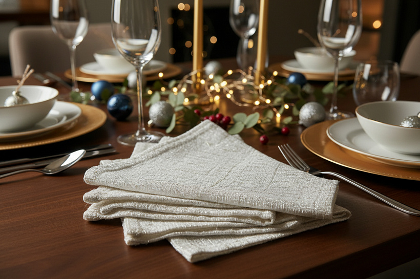 Салфетки нового поколения заменяют бумагу и ткань на новогодних столах