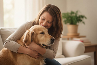 Объятия с питомцами укрепляют связь между человеком и животным
