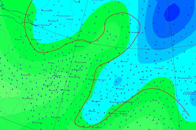 Зима вернулась в апреле: снег выпал в Краснодарском крае, Центральной России и на Русском Севере