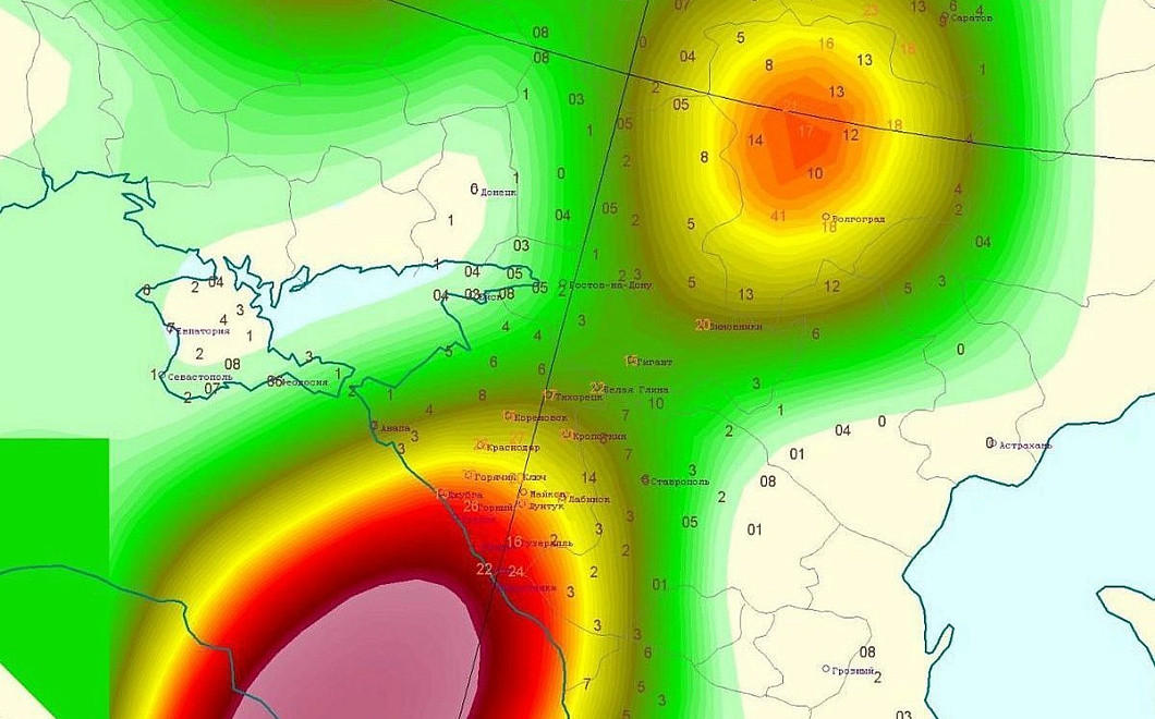 Балканский циклон «Хеннинг» обрушил на юг России аномальные дожди