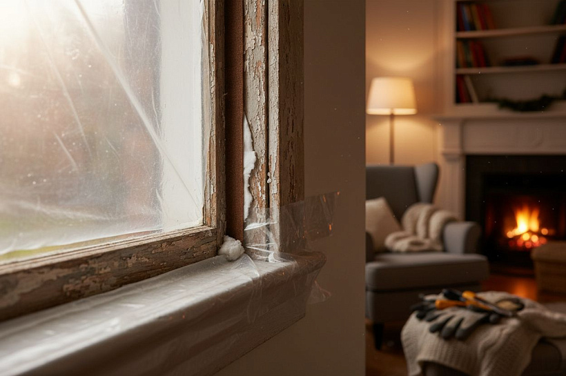 Как утеплить старые окна без замены: простые методы против теплопотерь