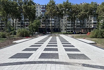 Парк в Белореченске благоустраивают по нацпроекту: работы планируют завершить до конца года