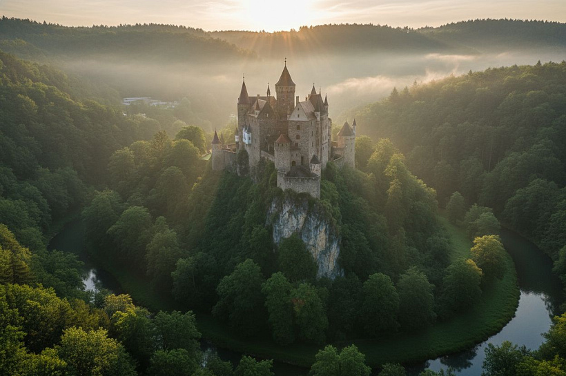 Замок Лихтенштейн у Венского леса: средневековая атмосфера и история