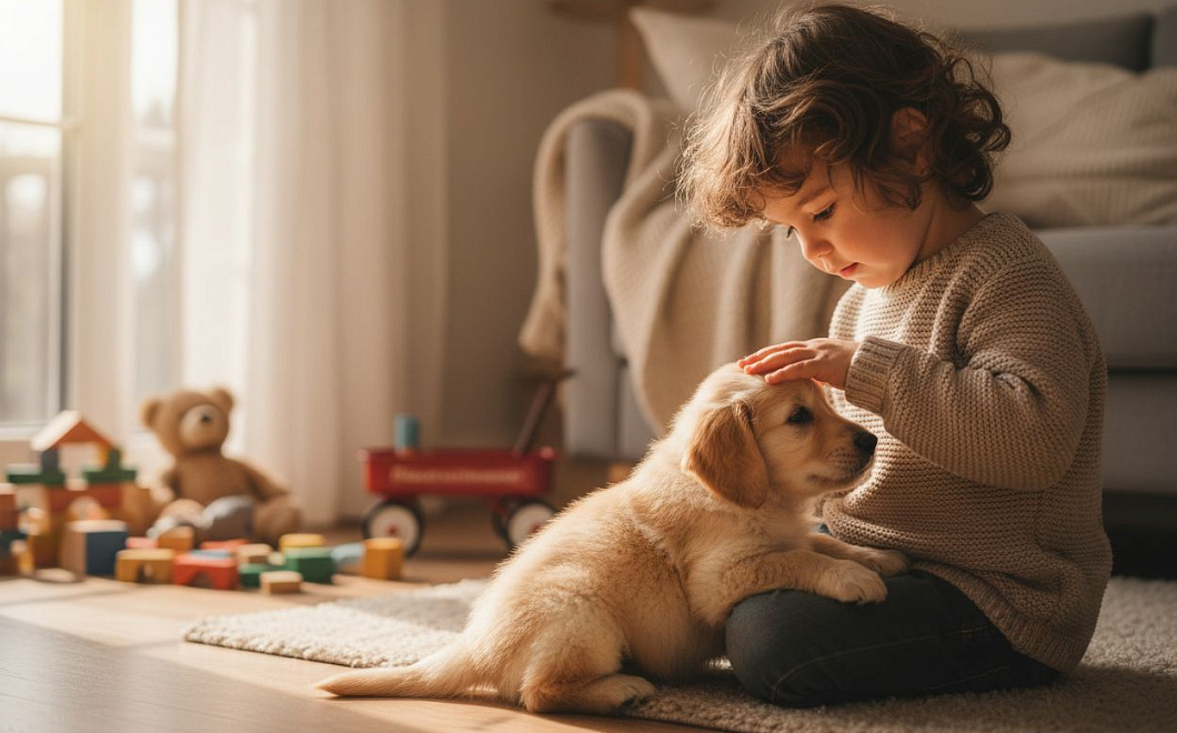 Домашние животные помогают детям развивать эмпатию и ответственность