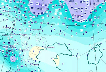 Синоптик Тишковец показал, где в Краснодарском крае выросли сугробы до 57 см
