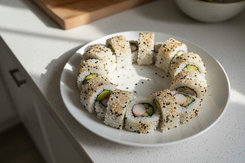 Роллы Калифорния, пошаговый рецепт и список ингредиентов