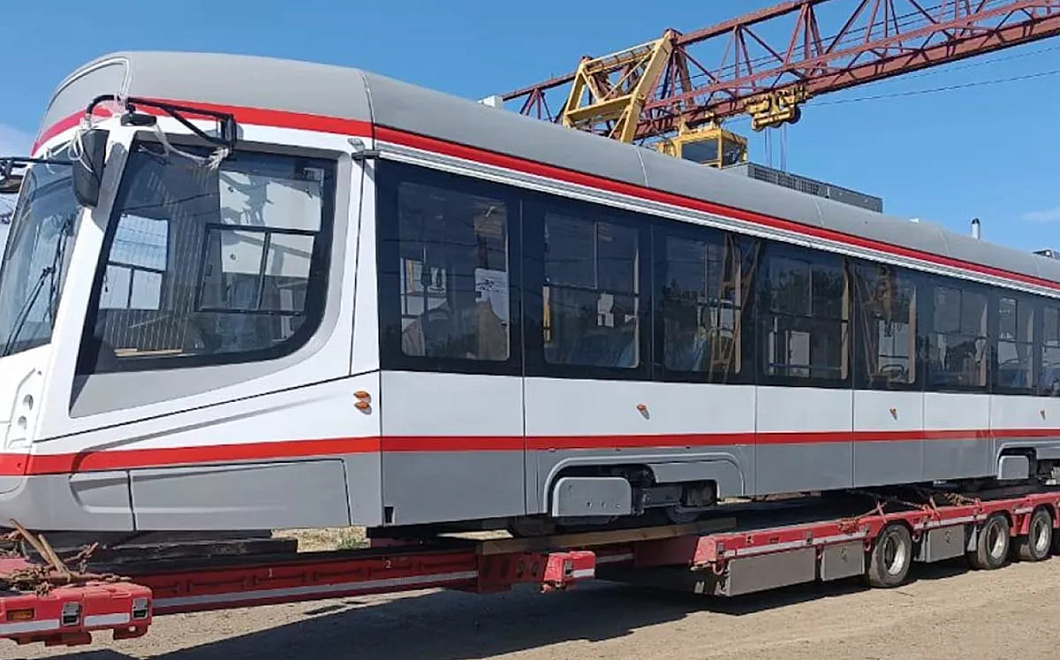 Последние два новых трамвая из партии 2025 года прибыли в Краснодар