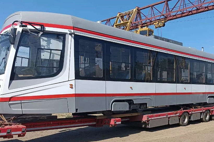 Последние два новых трамвая из партии 2025 года прибыли в Краснодар
