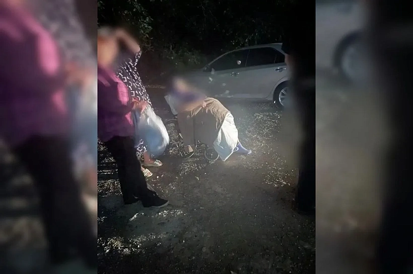 Полицейские вынесли пожилую женщину из горящего дома на Кубани