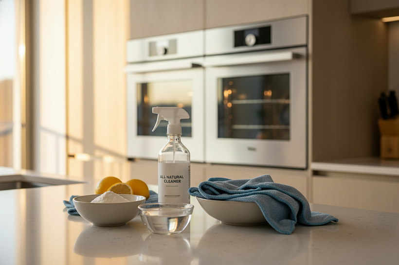 Как очистить стекло духовки простой смесью из кухонных ингредиентов