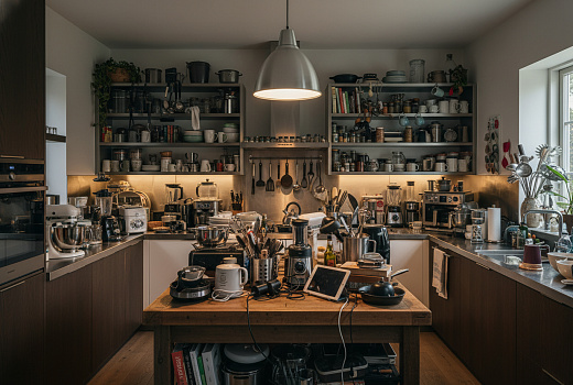 Какие предметы незаметно превращают кухню в склад и крадут пространство