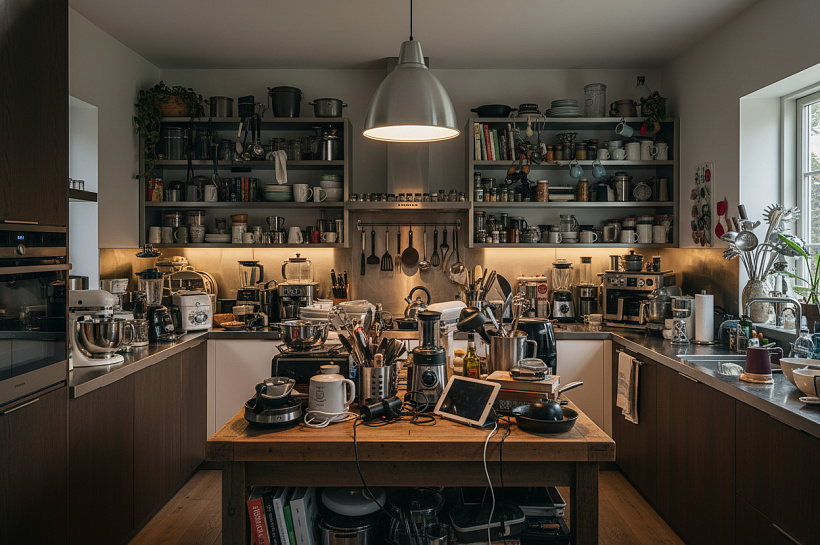 Какие предметы незаметно превращают кухню в склад и крадут пространство
