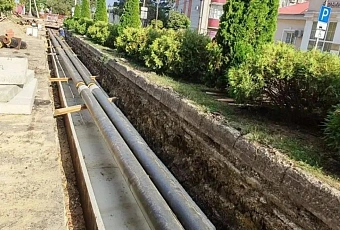 Капитальный ремонт участка теплосетей завершили в Крымске