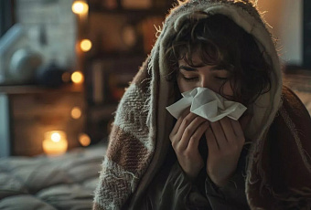 Гонконгский грипп начинается резко с высокой температуры и озноба