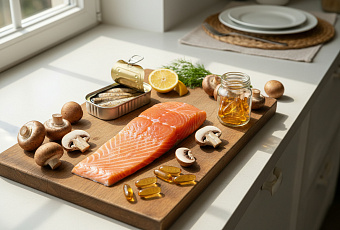 Найдены 3 важных для зимнего рациона продукта с витамином D больше, чем в лососе 