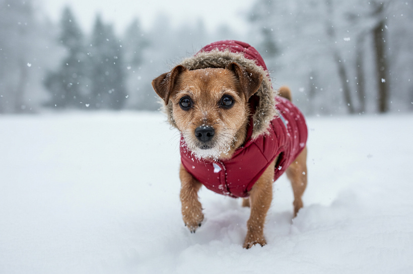 Три сигнала, что собака мерзнет: когда нужна зимняя одежда для питомца