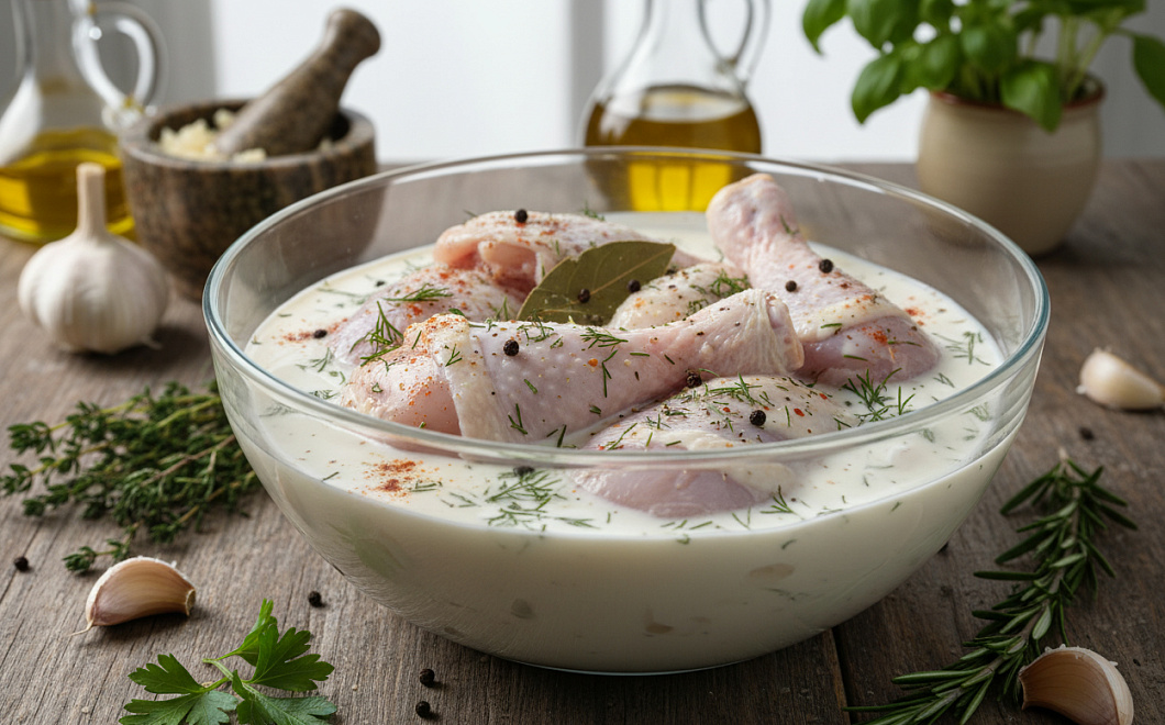 Кефирный маринад для курицы: секрет нежности любого мяса