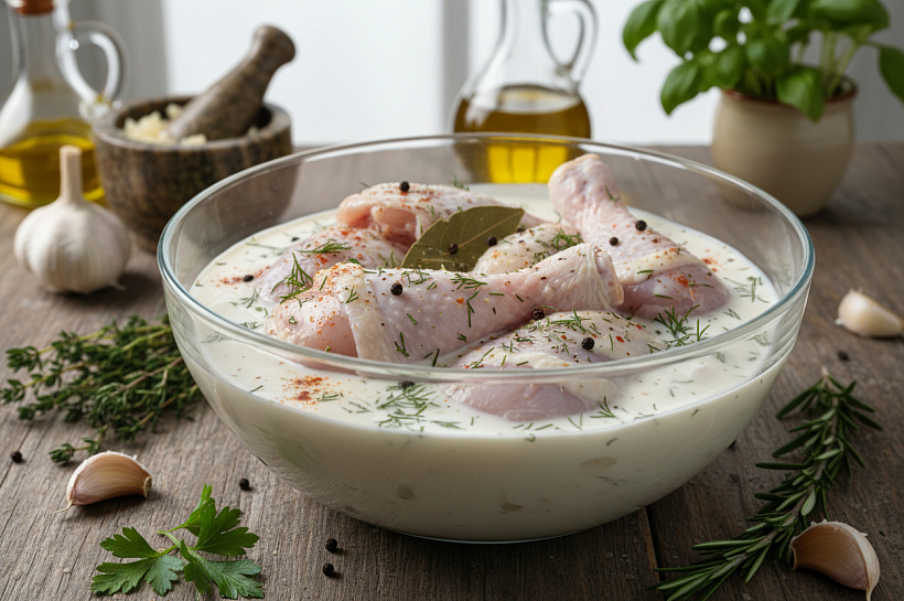 Кефирный маринад для курицы: секрет нежности любого мяса