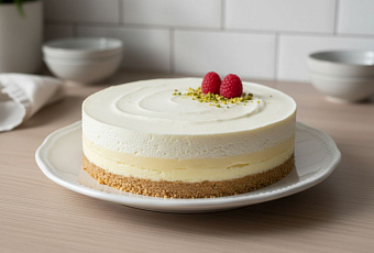 Творожный торт без выпечки с желатином и сгущенкой