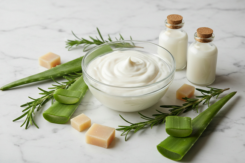 Как сделать кремовый шампунь с розмарином и алоэ в домашних условиях