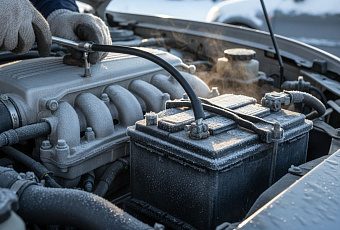 Второй минусовой провод к аккумулятору помогает легче завести двигатель зимой
