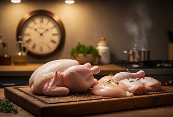 Когда начинать размораживать курицу, чтобы к ужину была готова: эксперты рассчитали время