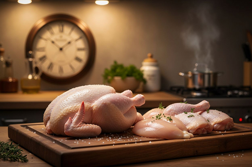 Когда начинать размораживать курицу, чтобы к ужину была готова: эксперты рассчитали время