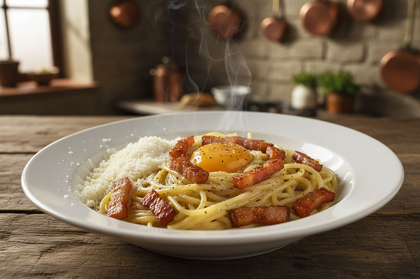 Настоящая паста карбонара: секреты идеального соуса от шефа
