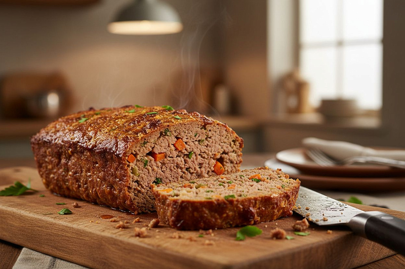 Мясной хлеб из фарша: простой домашний деликатес для ужина и бутербродов
