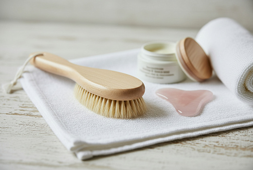 Сухой массаж щёткой: как простой ритуал убирает отёки и меняет фигуру