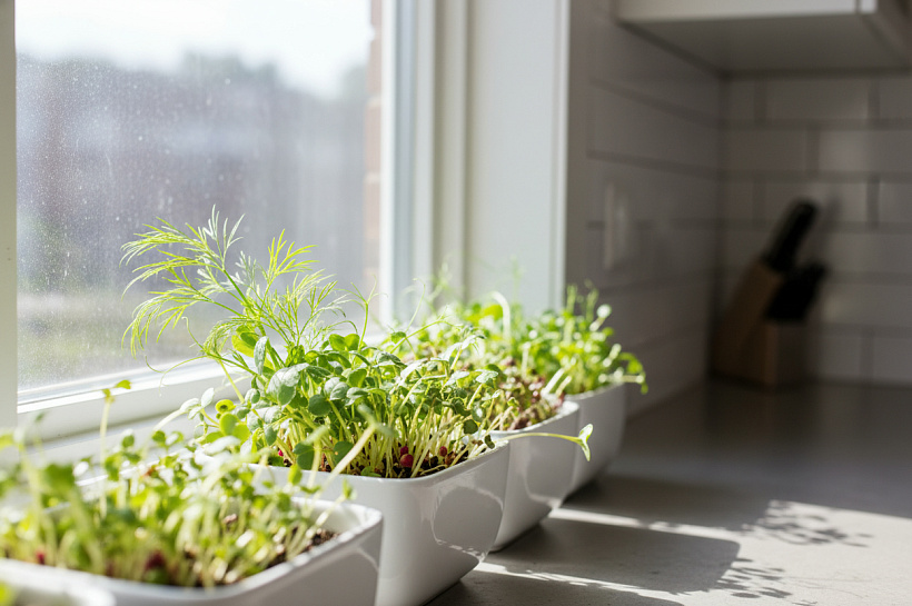 Микрозелень на подоконнике: как вырастить витаминную ферму дома круглый год
