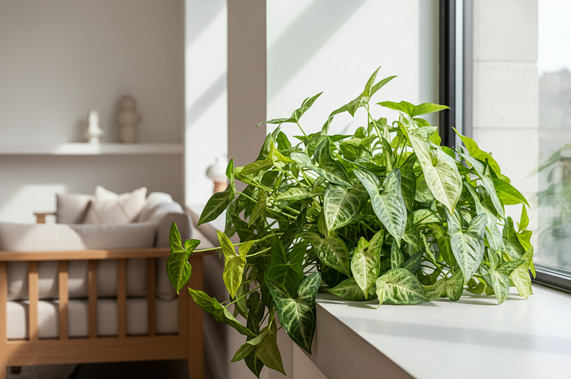 Сингониум: тропическое растение для современного интерьера на подоконнике